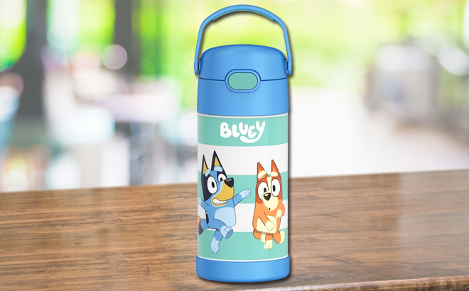 Bluey Thermos Insulated Bottle on Table