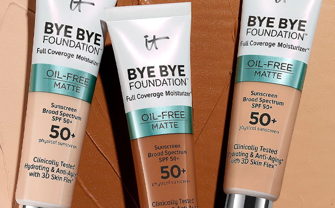 Bye Bye Foundation Oil free Matte Full Coverage Moisturizer With Spf 50