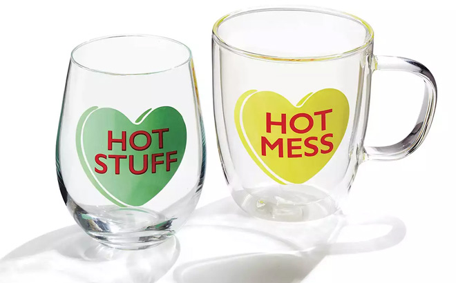 Cambridge Hot Mess Mug And Hot Stuff Stemless Wine Glass