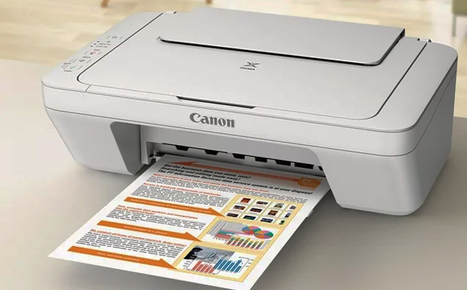 Canon Inkjet Printer in White