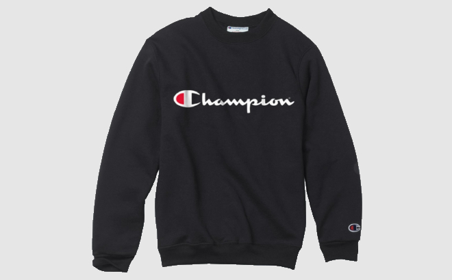 Champion Kids Script Logo Double Dry Sweatshirt