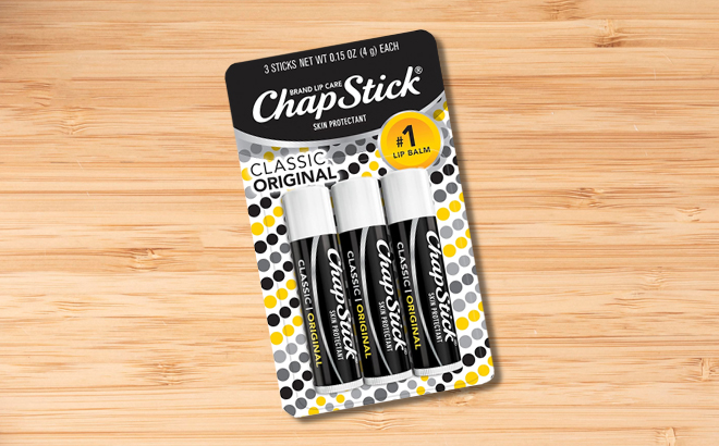 ChapStick Classic Original Lip Balm 3 Pack