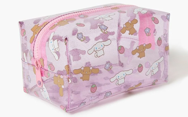 Cinnamoroll Glitter Jelly Makeup Bag