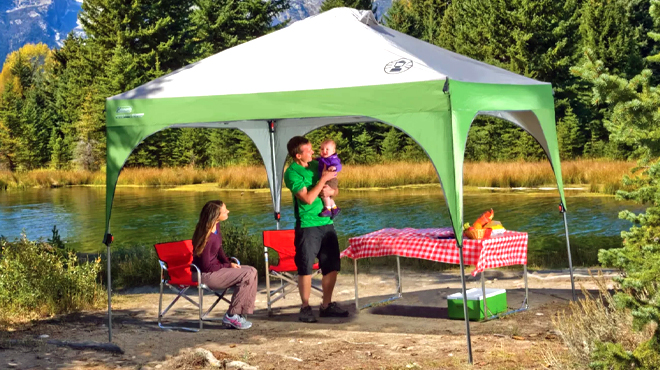 Coleman 10 x 10 Canopy Sun Shelter with Instant Setup