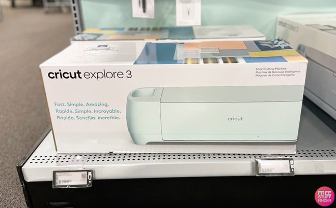 Cricut Explore 3 Machine on a Shelf