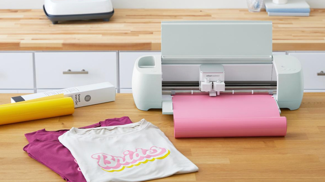 Cricut Explore 3 Machine with other Cricut Materials on a Table