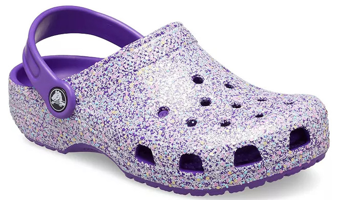 Crocs Classic Glitter Kids Clogs