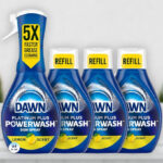 Dawn Platinum Powerwash Dish Spray and Refills on the Table