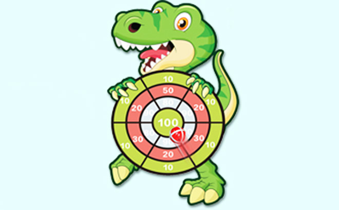 Dinosaur Large Dart Board Toy