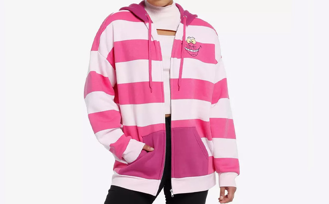 Disney Alice In Wonderland Cheshire Cat Girls Hoodie