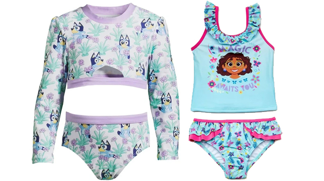 Disney Bluey and Encanto Kids Swimsuits