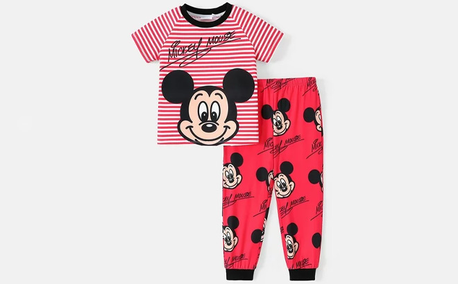 Disney Mickey Minnie Mouse Toddler T Shirt and Pants Set