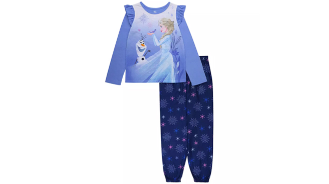 Disneys Frozen Girls 2 Piece Pajama Set