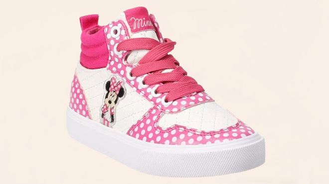 Disneys Minnie Mouse Girls High Top Shoes