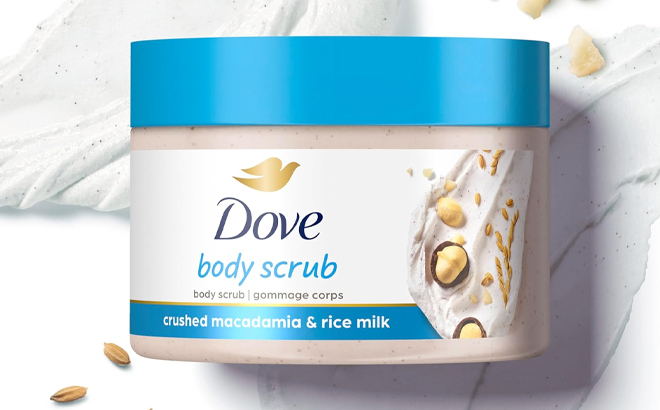 Dove Body Scrub Macadamia Rice Milk