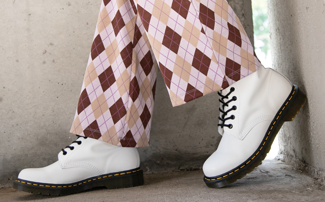 Dr Martens 1460 Womens Boots in White