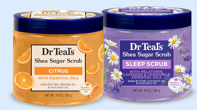 Dr Teals Shea Sugar Body Scrub 2 pk