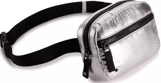 FLX Dome Puff Metallic Belt Bag