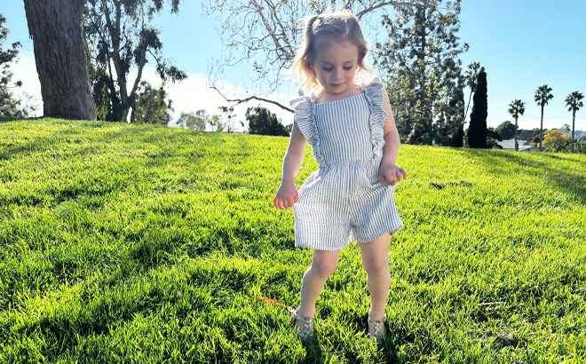 Girl Posing on a Landscape