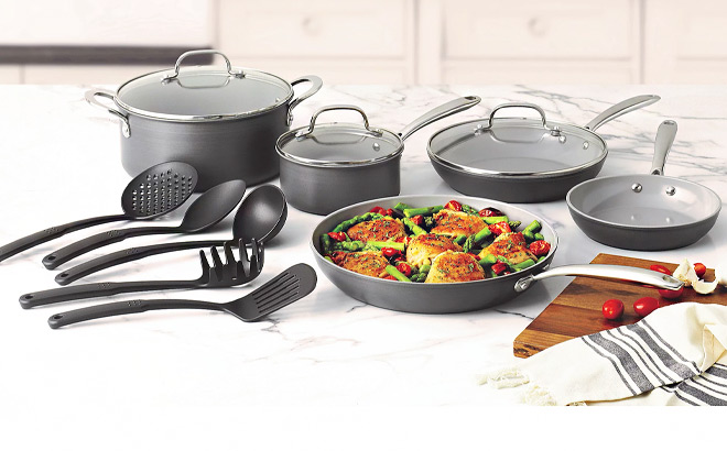 Granitestone Pro 13 Piece Cookware Set with Utensil