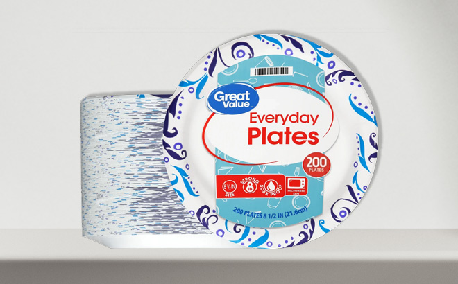 Great Value Everyday Strong Disposable Paper Plates