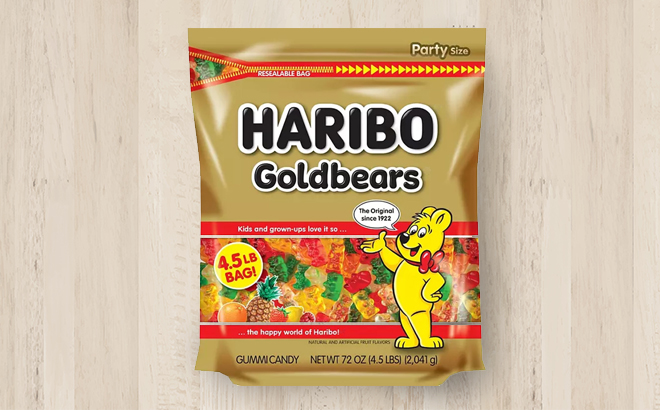 Haribo of America Haribo Goldbears Gummi Candy in a Stand Up Bag 72 Ounce