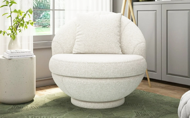 Hillsdale Boulder Upholstered Swivel Storage Chair 1