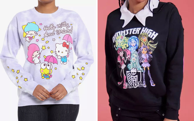 Hot Topic Super Mario Sweatshirts for Kids 1