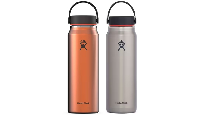 Hydro Flask 32 oz Lightweight Wide Mouth Bottle in slate and jasper colors