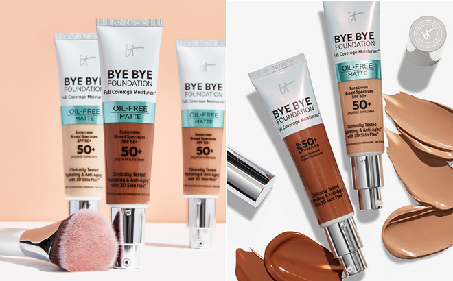 IT Cosmetics Bye Bye Foundation Oil free Matte Full Coverage Moisturizer With Spf 50