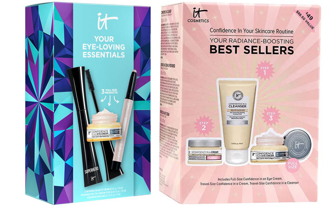 IT Cosmetics Your Eye loving Essentials Gift Set and Your Radiance Boosting Best Sellers Skincare Gift Set