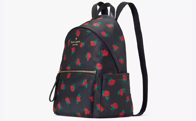 Kate Spade Chelsea Rose Toss Printed Medium Backpack