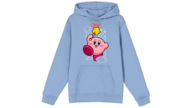 Kirby Mens Light Blue Hoodie