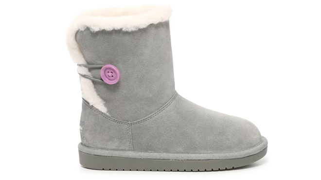 Koolaburra By UGG Kids Nalie Short Boots on Gray Background