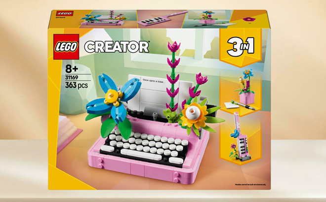 LEGO Typewriter with Flowers 363 Piece Set