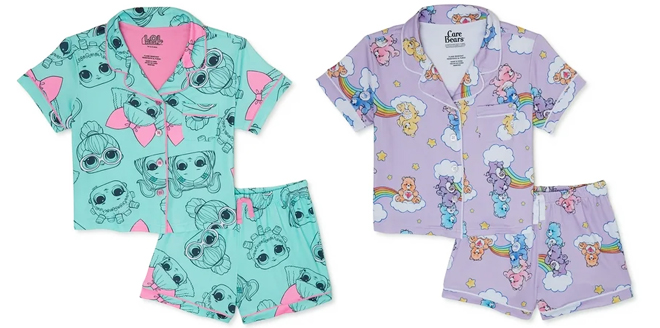 LOL Surpise and Care Bear Pajama Sets