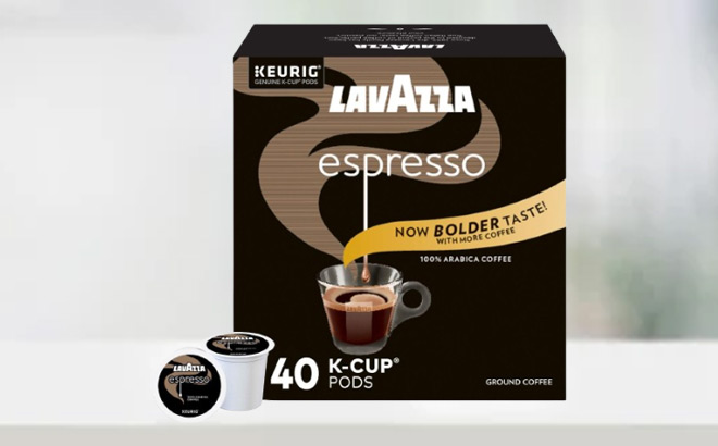 Lavazza 40 Count Espresso K Cup Pods Medium Roast