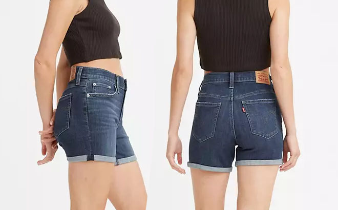 Levis Mid Length Womens Shorts