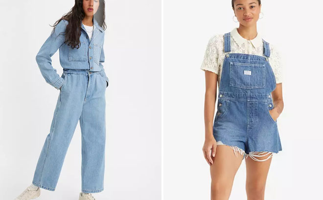 Levis Womens Jumpsuit and Vintage Womens Shortalls