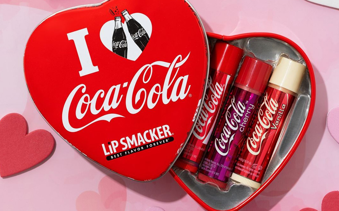 Lip Smacker Coca Cola 3 Piece Tin Lip Balm Set