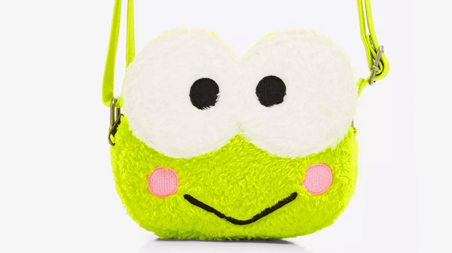 Loungefly Keroppi Plush Figural Crossbody Bag 1