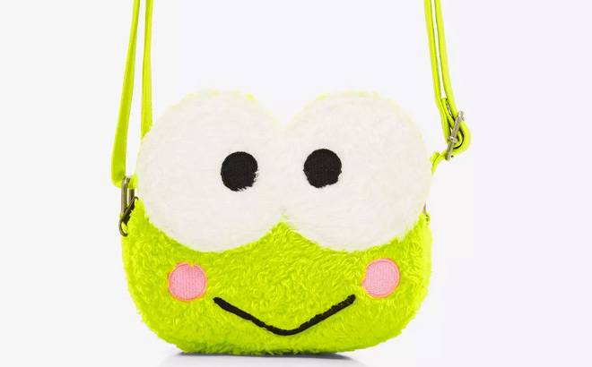 Loungefly Keroppi Plush Figural Crossbody Bag