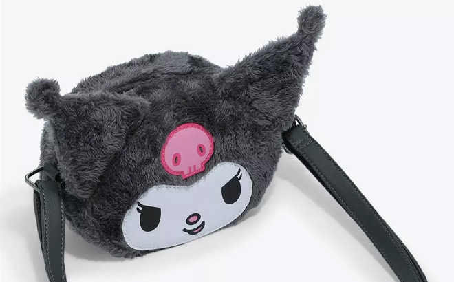 Loungefly Kuromi Figural Plush Crossbody Bag