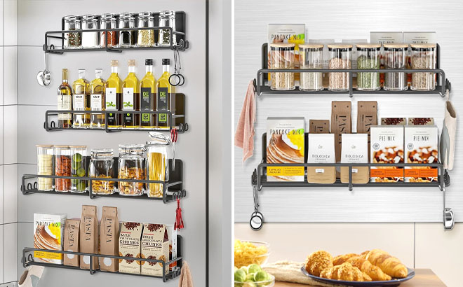 Magnetic Spice Racks on the Wall