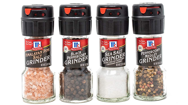 McCormick Salt Pepper Grinder Variety Pack 4 Count