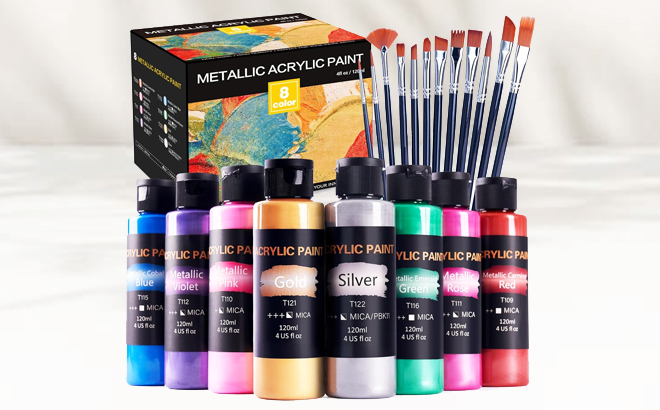 Metallic Acrylic Paint Set