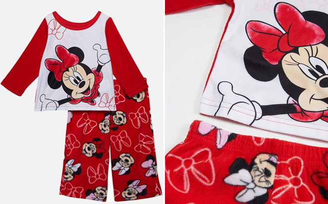 Minnie Mouse Pajama 2 Piece Set 1