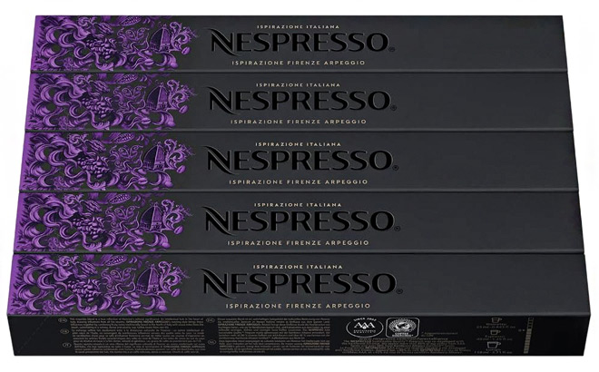 Nespresso Ispirazione OriginalLine Arpeggio Intenso 50 Count Coffee Pods