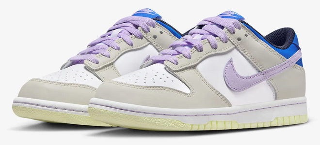 Nike Dunk Low Big Kids Shoes Lilac Bloom