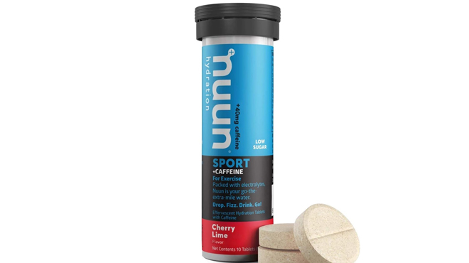 Nuun Sport Caffeine Electrolyte Drink Tablets Cherry Limeade